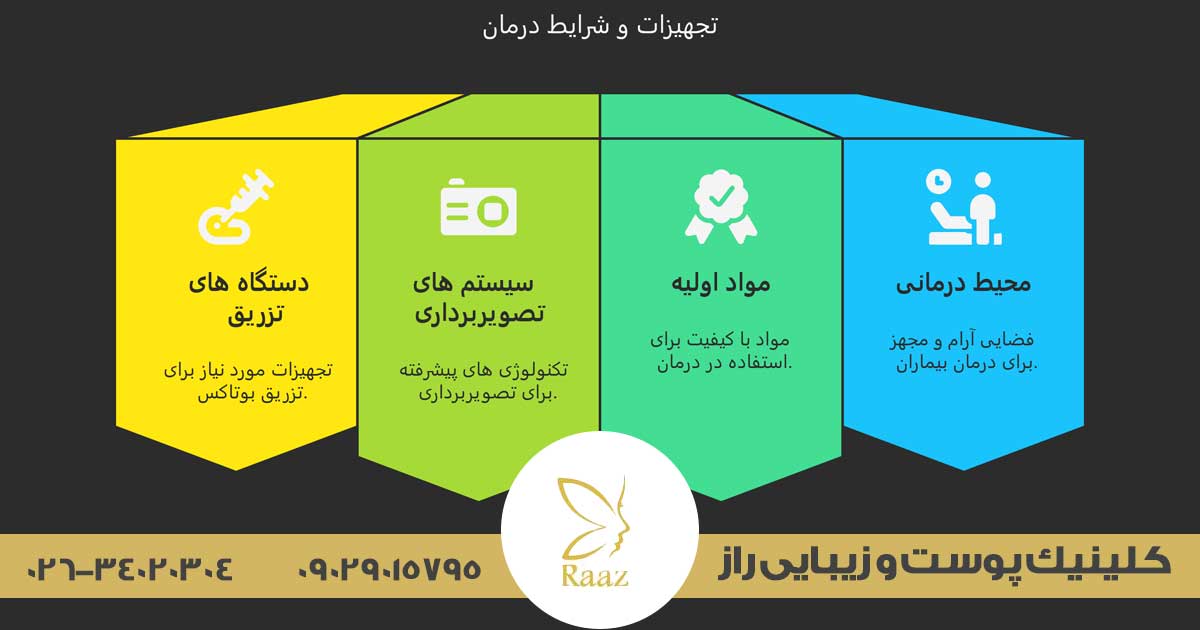 بوتاکس میگرن در کرج 6 کلینیک زیبایی راز مرکز تخصصی بوتاکس میگرن در کرج